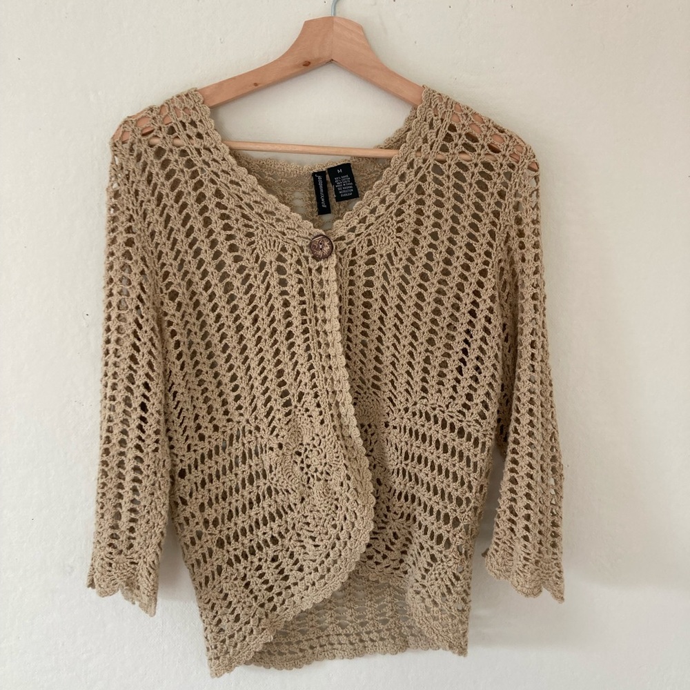 Knit crochet sweater